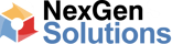 NexGenSolutions Logo Blue (Two Tone - Stacked)